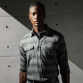 SHADOW PLAID BRUSHED WOVEN SHIRT image number 1